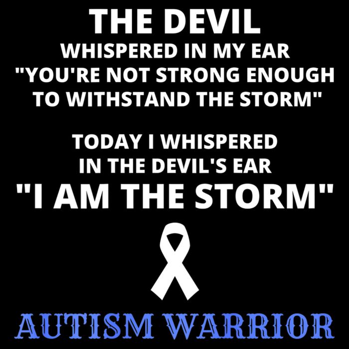 I Am The Storm Autism Warrior Autism Awareness Impact Tech Backpack