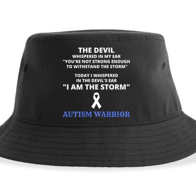 I Am The Storm Autism Warrior Autism Awareness Sustainable Bucket Hat