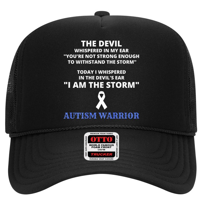 I Am The Storm Autism Warrior Autism Awareness Trucker Hat