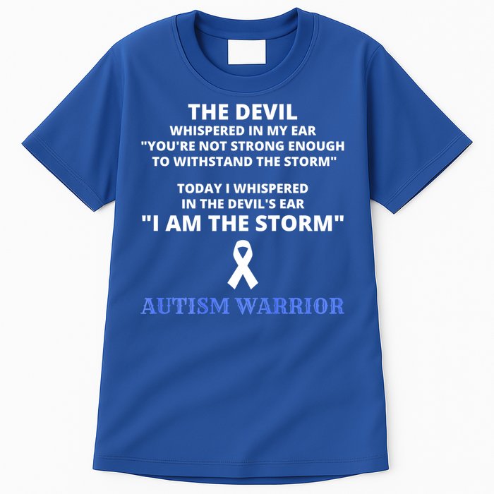 I Am The Storm Autism Warrior Autism Awareness Tall T-Shirt