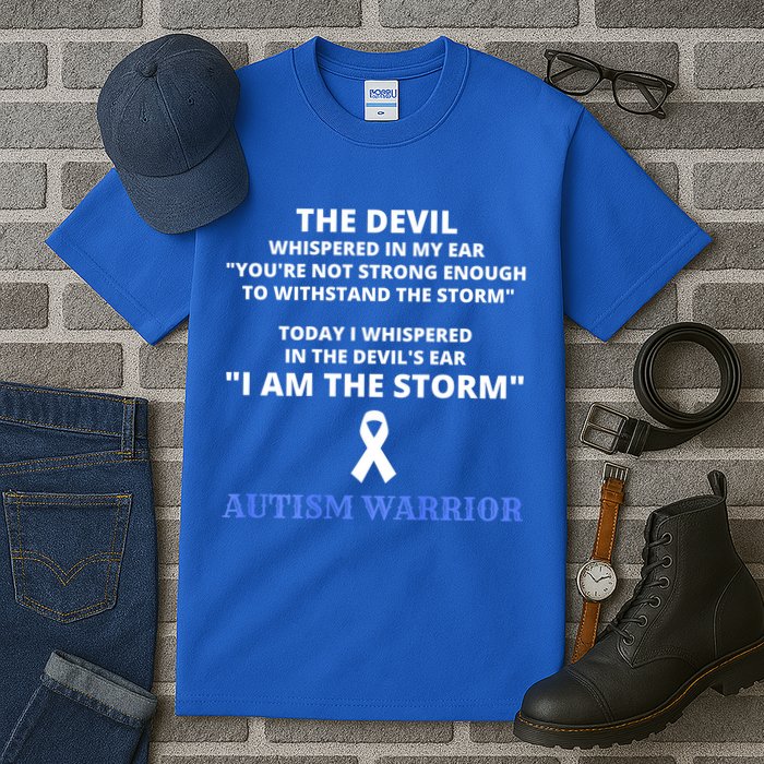 I Am The Storm Autism Warrior Autism Awareness Tall T-Shirt