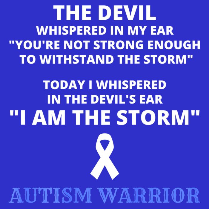 I Am The Storm Autism Warrior Autism Awareness Button