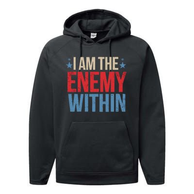 I Am The Enemy Within Performance Fleece Hoodie