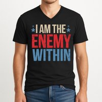 I Am The Enemy Within V-Neck T-Shirt