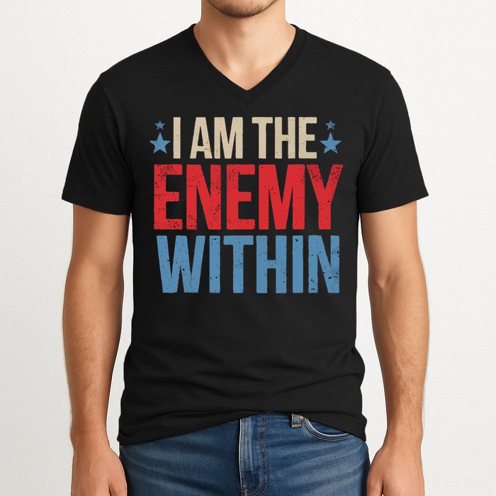 I Am The Enemy Within V-Neck T-Shirt