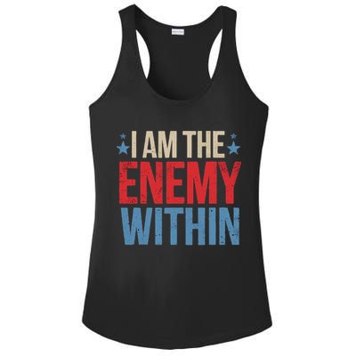 I Am The Enemy Within Ladies PosiCharge Competitor Racerback Tank