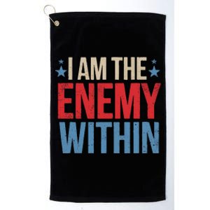 I Am The Enemy Within Platinum Collection Golf Towel