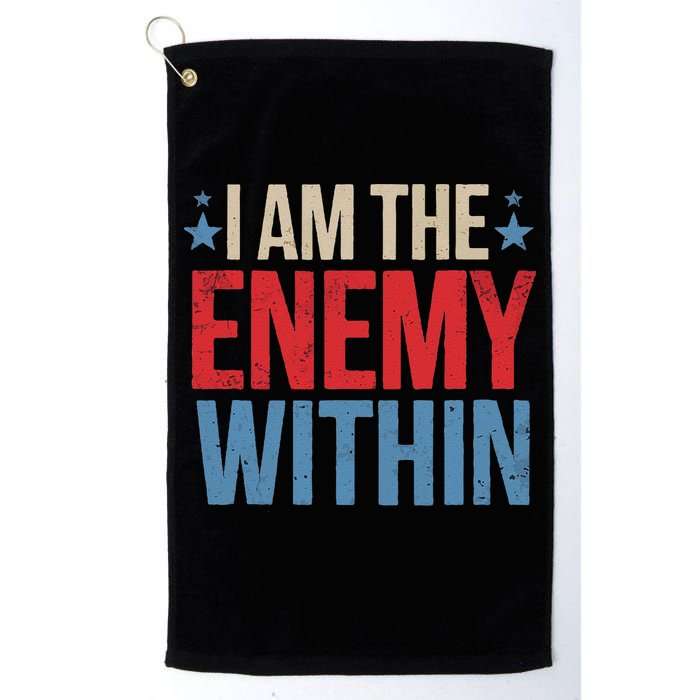 I Am The Enemy Within Golf Towel