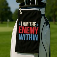 I Am The Enemy Within Golf Towel