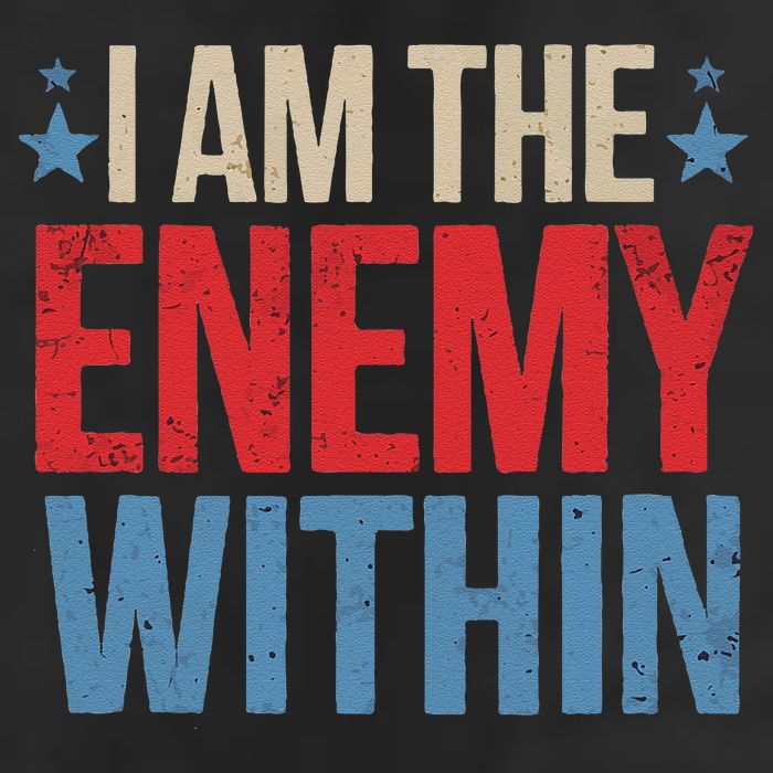 I Am The Enemy Within Golf Towel