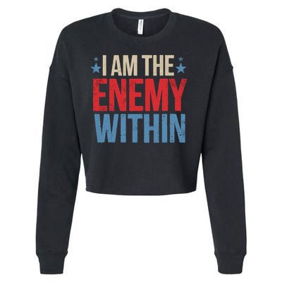 I Am The Enemy Within Cropped Pullover Crew