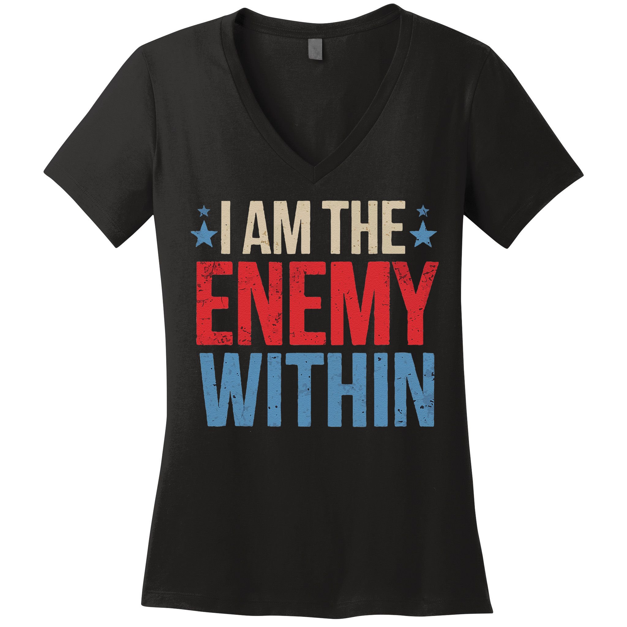 I Am The Enemy Within Women's V-Neck T-Shirt