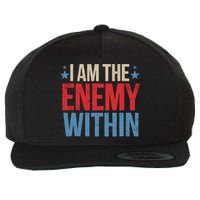 I Am The Enemy Within Wool Snapback Cap