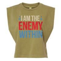 I Am The Enemy Within Garment-Dyed Women's Muscle Tee