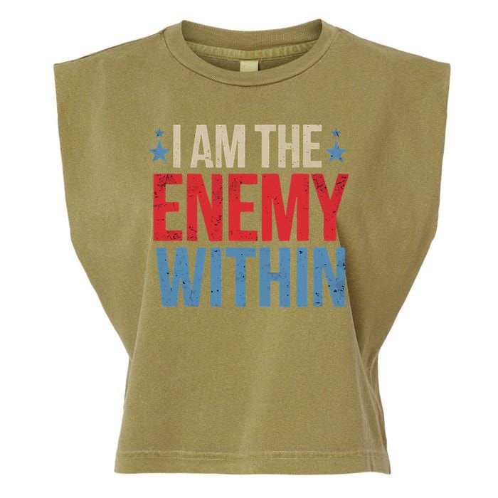 I Am The Enemy Within Garment-Dyed Women's Muscle Tee