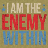 I Am The Enemy Within Garment-Dyed Women's Muscle Tee