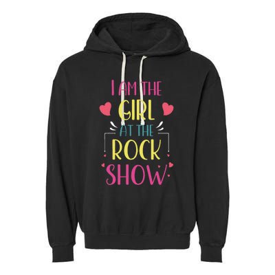 I am the at the Rock Show Rock Music Lover Vintage Garment-Dyed Fleece Hoodie