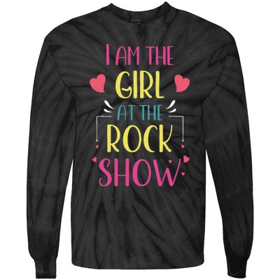 I am the at the Rock Show Rock Music Lover Vintage Tie-Dye Long Sleeve Shirt