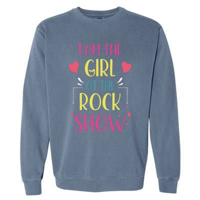 I am the at the Rock Show Rock Music Lover Vintage Garment-Dyed Sweatshirt