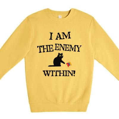 I Am The Enemy Within Kamala Harris Donald Trump 2024 Premium Crewneck Sweatshirt