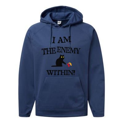 I Am The Enemy Within Kamala Harris Donald Trump 2024 Performance Fleece Hoodie