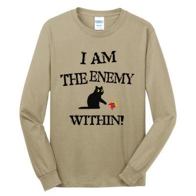 I Am The Enemy Within Kamala Harris Donald Trump 2024 Tall Long Sleeve T-Shirt