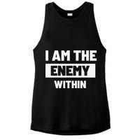 I Am The Enemy Within Ladies PosiCharge Tri-Blend Wicking Tank