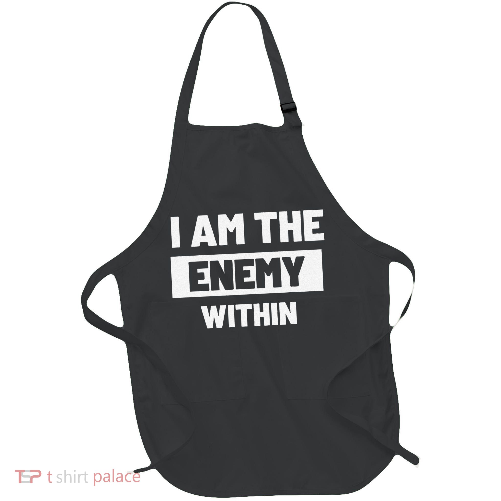I Am The Enemy Within Full-Length Apron With Pockets