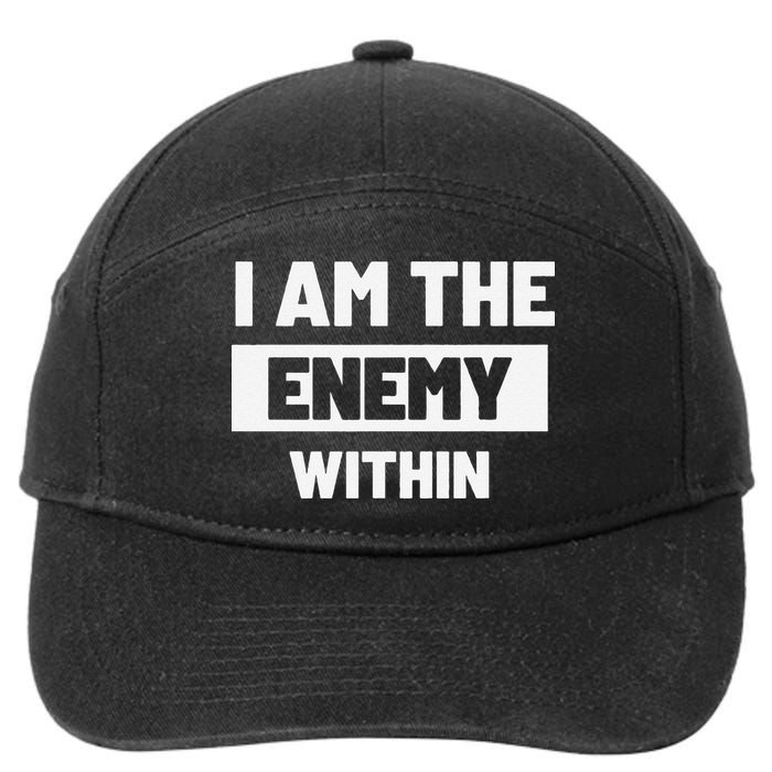 I Am The Enemy Within 7-Panel Snapback Hat