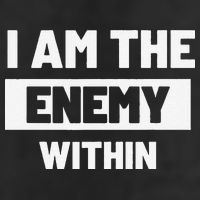 I Am The Enemy Within Adult Drive Performance Visor