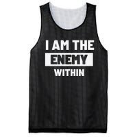 I Am The Enemy Within Mesh Reversible Basketball Jersey Tank