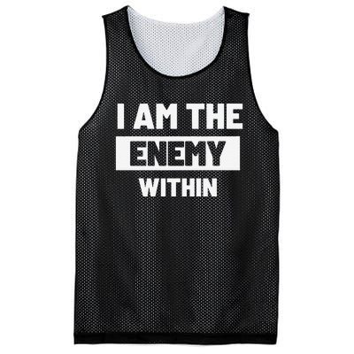 I Am The Enemy Within Mesh Reversible Basketball Jersey Tank