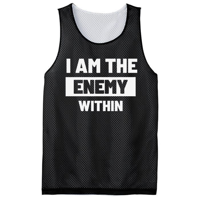 I Am The Enemy Within Mesh Reversible Basketball Jersey Tank