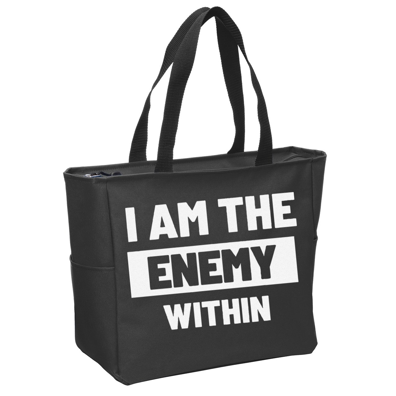 I Am The Enemy Within Zip Tote Bag