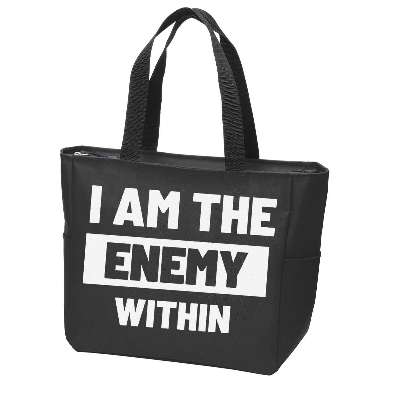 I Am The Enemy Within Zip Tote Bag