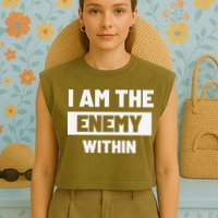 I Am The Enemy Within Garment-Dyed Women's Muscle Tee