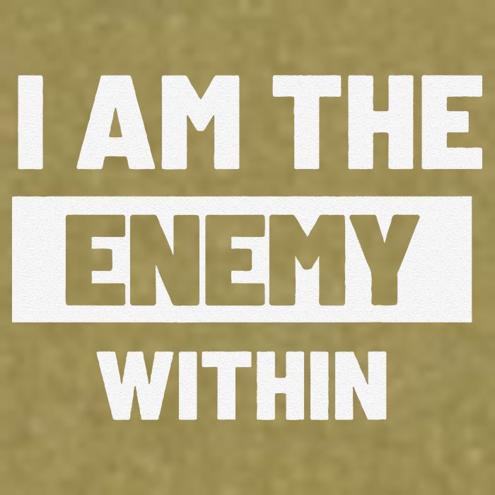 I Am The Enemy Within Garment-Dyed Women's Muscle Tee