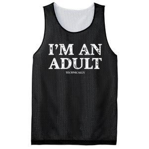 I'm An Technically Funny 18th Birthday Gift Mesh Reversible Basketball Jersey Tank