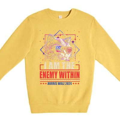 I Am The Enemy Within Kamala Harris 2024 Merch Premium Crewneck Sweatshirt