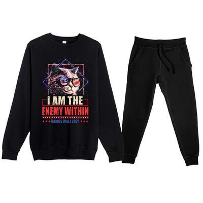 I Am The Enemy Within Kamala Harris 2024 Merch Premium Crewneck Sweatsuit Set