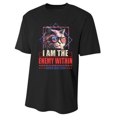 I Am The Enemy Within Kamala Harris 2024 Merch Performance Sprint T-Shirt