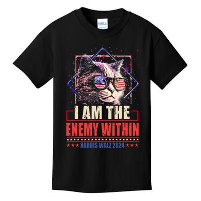 I Am The Enemy Within Kamala Harris 2024 Merch Kids T-Shirt