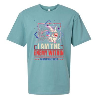 I Am The Enemy Within Kamala Harris 2024 Merch Sueded Cloud Jersey T-Shirt