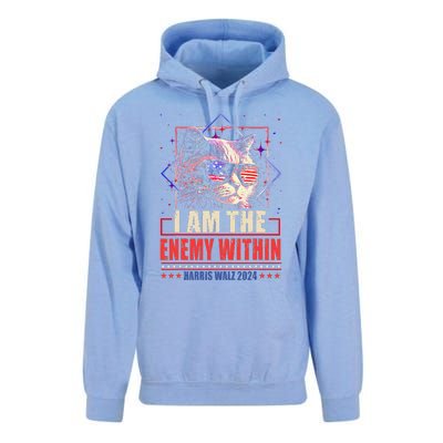 I Am The Enemy Within Kamala Harris 2024 Merch Unisex Surf Hoodie