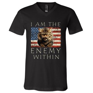 I Am The Enemy Within Kamala Harris 2024 Support V-Neck T-Shirt