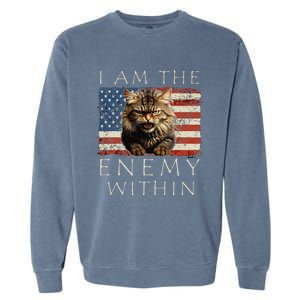 I Am The Enemy Within Kamala Harris 2024 Support Garment-Dyed Sweatshirt