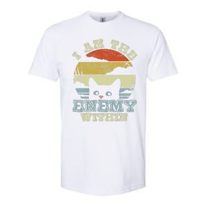 I Am The Enemy Within Harris Cute Cat Sunset Softstyle CVC T-Shirt