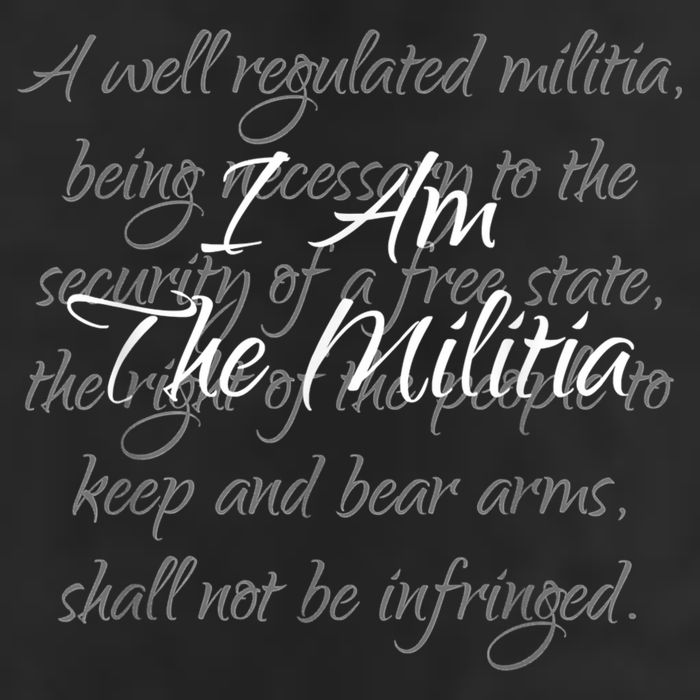 I Am The Militia Pro 2Nd Amendment Proud American 7 Panel Mesh Trucker Snapback Hat