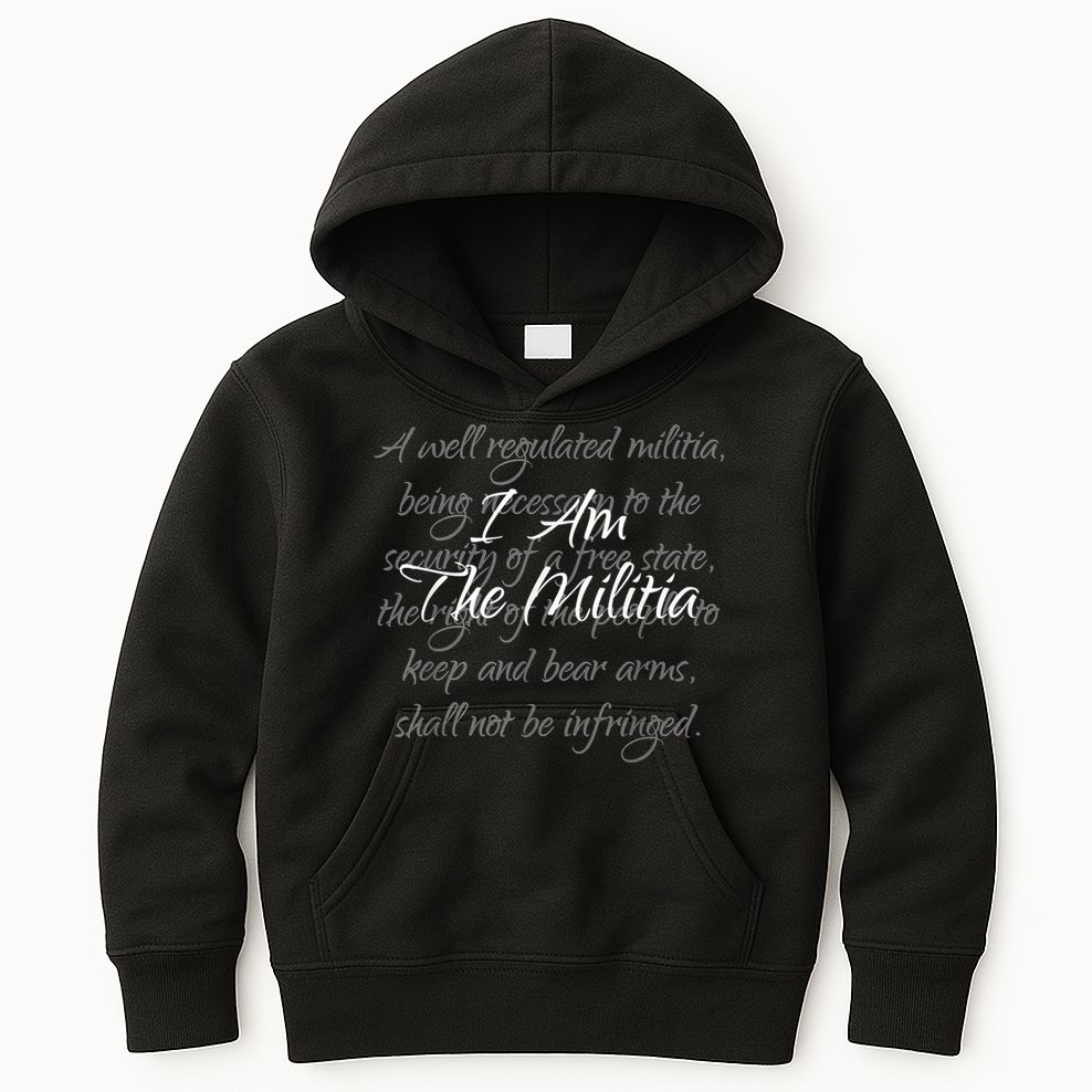 I Am The Militia Pro 2Nd Amendment Proud American Kids Hoodie