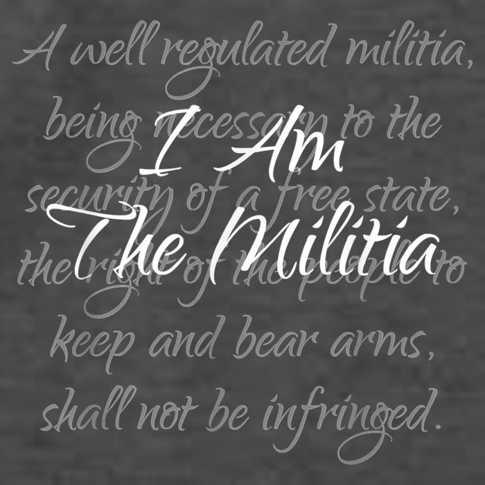 I Am The Militia Pro 2Nd Amendment Proud American Vector Backpack